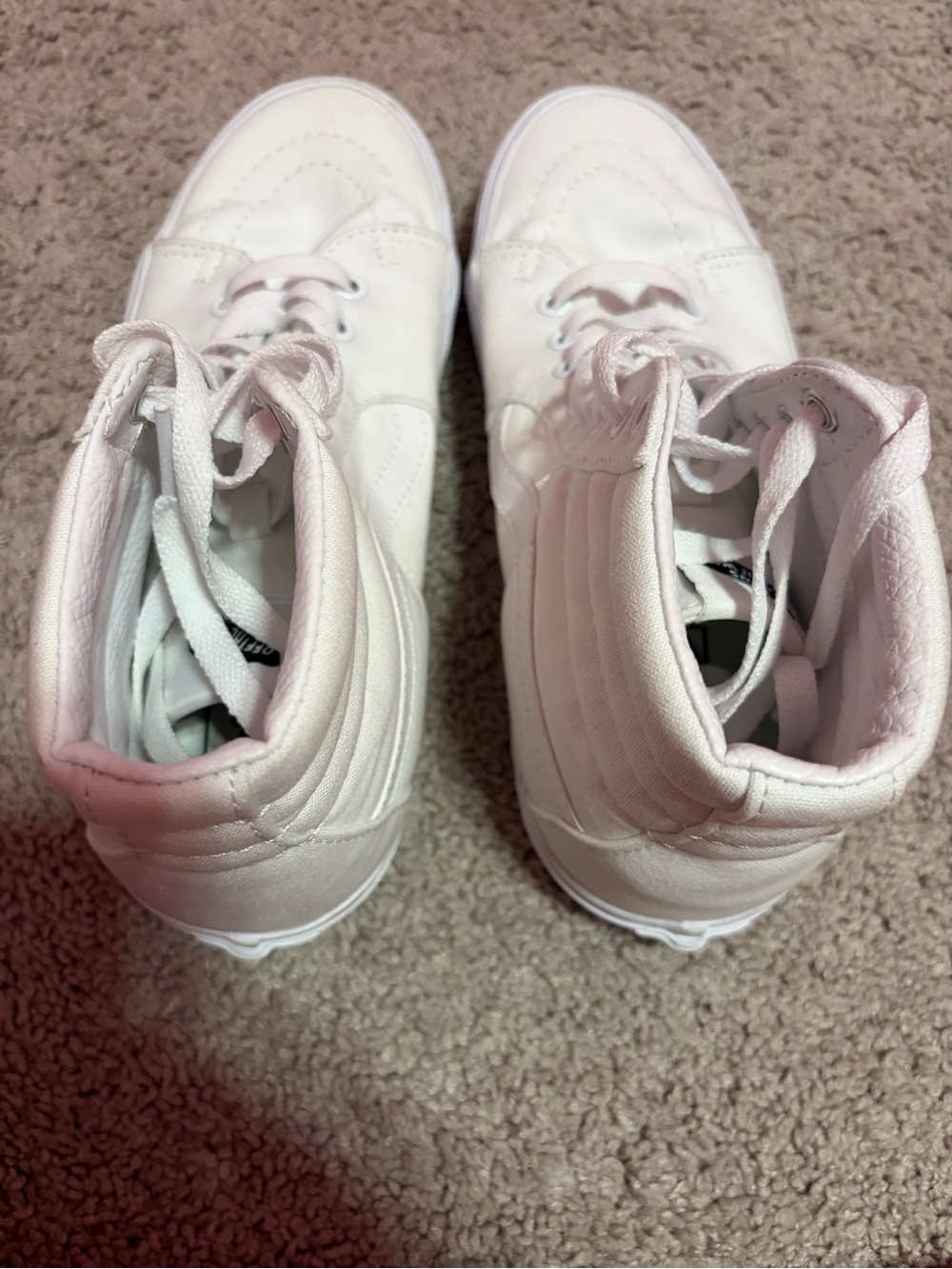 Vans White Low-Top Canvas Sneakers